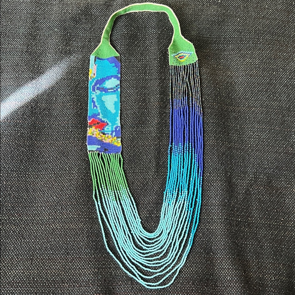 Indigenous Amazonian beaded necklace